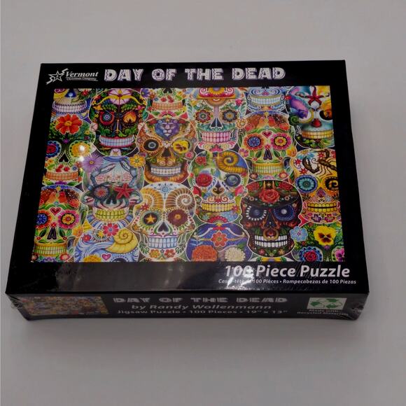 Day Of The Dead Jig‎ Saw Puzzle 100 Pieces By Randy Wollenmann - Picture 1 of 4